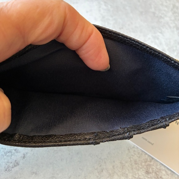 Cole Haan Reddington Card Case Wallet Black Leather - Picture 11 of 15